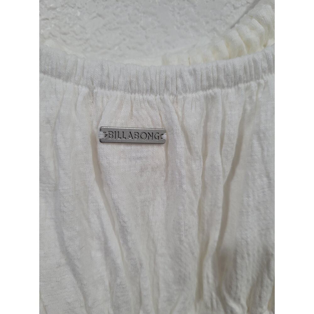 Billabong Women's White Dress size Large Sundress Cotton‎ #15 - Picture 4 of 6